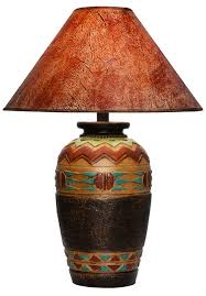 Southwest Style Table Lamp Ah 6071 Lwc Hydrocal Table Lamp Paprika Hide Shade Southwest Southwest Home Decor Southwestern Home Decor Southwestern Decorating