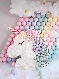 Wall Balloon Decoration Ideas For Birthday Party Decorative Solid Balloon 30pcs Shein Baby Shower Party Decorations Balloons Unicorn Balloon