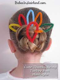 Fun Ideas To Celebrate Thanksgiving With Younger Dancers Tututix Crazy Hair Crazy Hair Days Bun Hairstyles