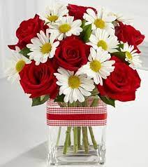 5 out of 5 stars. White Daisies Red Roses Centerpieces Red And White Roses Red Flower Arrangements