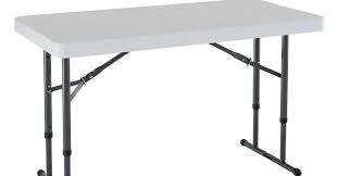 Reviewing The Lifetime Folding Utility 4 Table In 2020 Lifetime Tables Small Buffet Table Folding Table