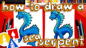 How To Draw A Sea Serpent Youtube Art for kids hub p.o.