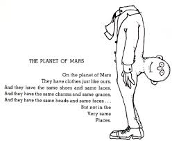 The Planet Of Mars Shel Silverstein Funny Poems Silverstein Poems Funny Poems For Kids