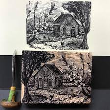 Beautiful Block And Print From Starpointestudio Joanne Linocut Prints Linocut Art Woodcuts Prints