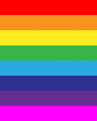 Horizontal Rainbow Stripes Background Novocom Top