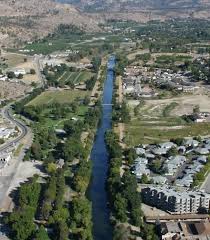 Oliver has a small airport; Aerial View Of Oliver Bc From The South Aerial View Aerial Okanagan