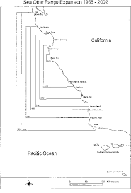 Sea Otter Range Map With Expanding Ranges 1938 2002