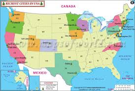 United States Map City United States Map Cartography