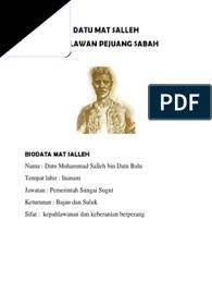 Filem mat salleh pahlawan sabah merupakan sebuah filem melayu yang diterbitkan di malaysia pada 1983. Datu Mat Salleh Docx Report