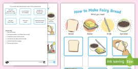 Repeat step 5 with back panel. Fairy Bread Recipe Teacher Made