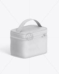 Cosmetic Bag Mockup Back Half Side View In Apparel Mockups On Yellow Images Object Mockups Bag Mockup Mockup Free Psd Leather Cosmetic Bag