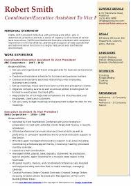 Keeping entries concise and easy to read is essential to not chasing away applicants and ensuring the right candidates apply. Executive Assistant To Vice President Resume Samples Qwikresume