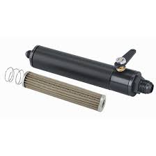 Black Fuel Filter With Shut Off 10 Inch 12 An