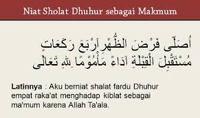 Niat Shalat Dzuhur Sebagai Imam Makmum Dan Sendirian Ilmu Pengetahuan Populer 1