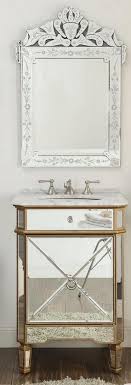mirrored bathroom vanity