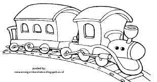 Gambar mewarnai kereta api buku mewarnai warna gambar. 4 Alat Gambar Untuk Mewarnai