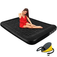 Yd Lazy Bed 1 Person 2 People Thick Increase Inflatable Bed Height Double Air Bed Folding Camping Air Mattre Air Mattress Camping Inflatable Bed Mattress Sizes