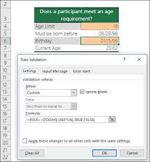 Apply Data Validation To Cells Excel For Office 365 Excel For Office 365 For Mac Excel 2019 Excel 2016 More You Can Use Da Data Validation How To Apply Data