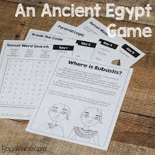 The game's puzzles are printable files and the app has the timer, clue system. Ancient Egypt Escape Room Style Activity Royal Baloo