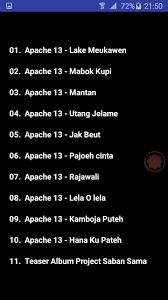 Album utang jelame dari apache 13 , lagu aceh terbaru 2018, dalam mp3 ini tersedia lagu apache 13 utang jeulame , utang jelamee, utang jeulame,lake mekawen apache 13 saban sama apache 13 jamboe apache 13 beutoi lagak apache 13 janji alam apache 13 hana wayang.shafira. Utang Jeulame Apache 13 Lirik Offline For Android Apk Download