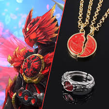 Ожерелье аниме Kamen Rider OOO ожерелье Анкх сломанная медаль Taka Core  кулон ожерелья для женщин мужчин ювелирные изделия подарок | AliExpress