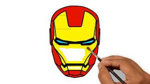 Fun iron man coloring pages for your little one. Iron Man Head Helmet Drawing Civil War Supper Coloring Pages Youtube