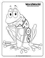 Word World Frog Coloring Pages Kindergarten Coloring Pages Frog Coloring Pages Kindergarten Colors