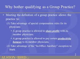 Group Practice Requirements Advantages Under The Stark Law