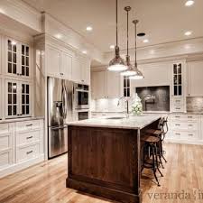Roman White Granite Countertops Transitional Kitchen Benjamin Moore White Dove Brown Kitchen Cabinets Transitional Kitchen Design Kitchen Design