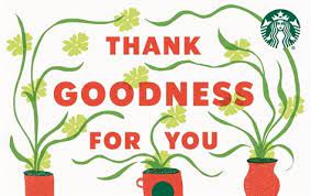 Give them a starbucks card with your logo on it. Starbucks Gift Cards Starbucks Coffee Company