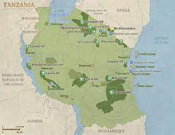 Large detailed national parks map of kenya kenya large detailed kenya national parks adventure alternative expeditions map of kenya with national parks and highlights for safaris reference maps map of kenya kenya c expert africa kenya map detailed map of wildebeest migration fast facts kenya national parks game reserves conservancies. Tanzania Map Detailed Map Of Tanzania National Parks