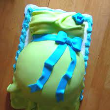 Lime Green And Turquoise Baby Shower Cake Pregnant Babyshower Belly Cake Baby Shower Cakes Shower Cakes Baby Shower