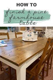 Make 50+ tabletop trees crafts for christmas or home decor. How To Finish A Pine Farmhouse Table Our Re Purposed Home