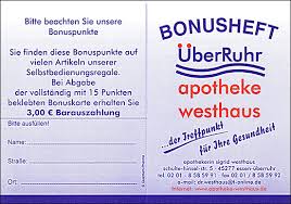 Bonusheft Uberruhr Apotheke Westhaus In 45277 Essen