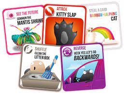 Once we do decide to play all 4 or 5 and will need them all we will just use a baseball card or something until i can find it. Exploding Kittens The Mobile App