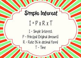 Simple Interest Formula Simple Interest Math Interactive Notebook Math Notebooks
