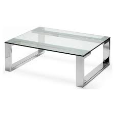 The living room is at the center of any modern home, and the coffee table is typically at the center of that. Contemporary Coffee Table Arissa Decorus Glass Polished Stainless Steel Rectangular