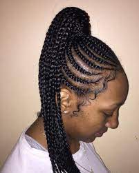 High Ponytail Cornrows Hair Styles Braids Hairstyles Pictures Cornrow Hairstyles
