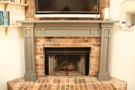 Usually, the depth of the throat is 300mm. Diy Simple Painted Mantel