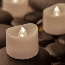 12 Flameless Tea Lights With Timer Bonus Decorative Rose Petals White Bright Battery Operated Ca Flameless Tea Lights Flameless Candles With Timer Tea Lights