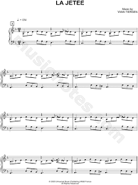 Arranged for accordion, violin and drumset. Yann Tiersen La Jetee Sheet Music Piano Solo In F Major Download Print Sku Mn0103852