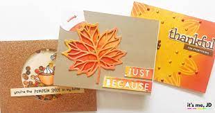 After this, outline the image with su markers and color the image in with an aqua painter brush. 3 Easy Diy Thanksgiving Cards To Share With Family And Friends