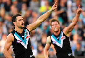 Port adelaide has confirmed it will don its indigenous guernsey sir doug nicholls round as planned after resolving a dispute with aboriginal artist elle campbell. Port Adelaide Power Vs Gold Coast Suns Highlights Afl Scores Blog