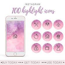 100 Watercolor Instagram Story Highlight Icons Pink And Purple Etsy Instagram Highlight Icons Instagram Icons Instagram