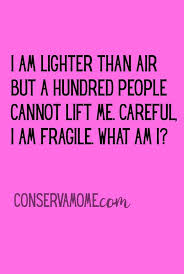 I Am Lighter Than Air But A Hundred People Cannot Lift Me Tough Riddles What Am I Riddles Funny Riddles