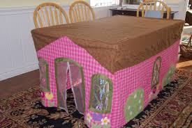Table Cloth Fort And Tea Party Kids Playing Sewing Projects Play House