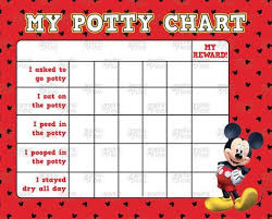 digital mickey mouse potty training chart free punch cards