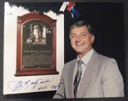 Carl Yastrzemski Hall of Fame Plaque Autographed Photo with HOF 1989 Inscription | Sports Memorabilia | Dick Gordon Sports