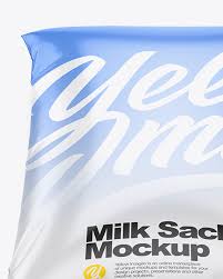 Be sure to discuss link over the comments form. Milk Pouch Mockup Milk Sachet Mockup In Bag Sack Mockups On Yellow Images Object