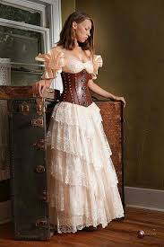 White Pirate Dress Steampunk Dress Steampunk Clothing Fashion